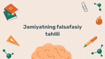 Jamiyatning falsafasiy tahlili