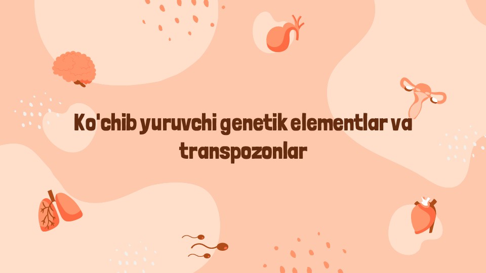 Ko'chib yuruvchi genetik elementlar va transpozonlar_main Ko'chib yuruvchi genetik elementlar va transpozonlar