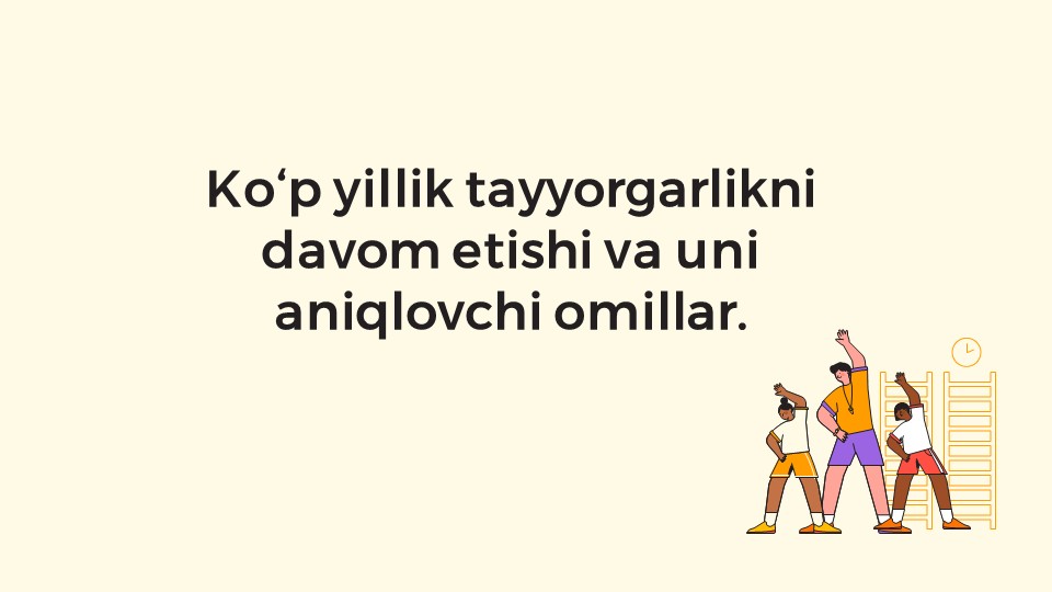 Ko‘p yillik tayyorgarlik va sport formasi_main Ko‘p yillik tayyorgarlik va sport formasi