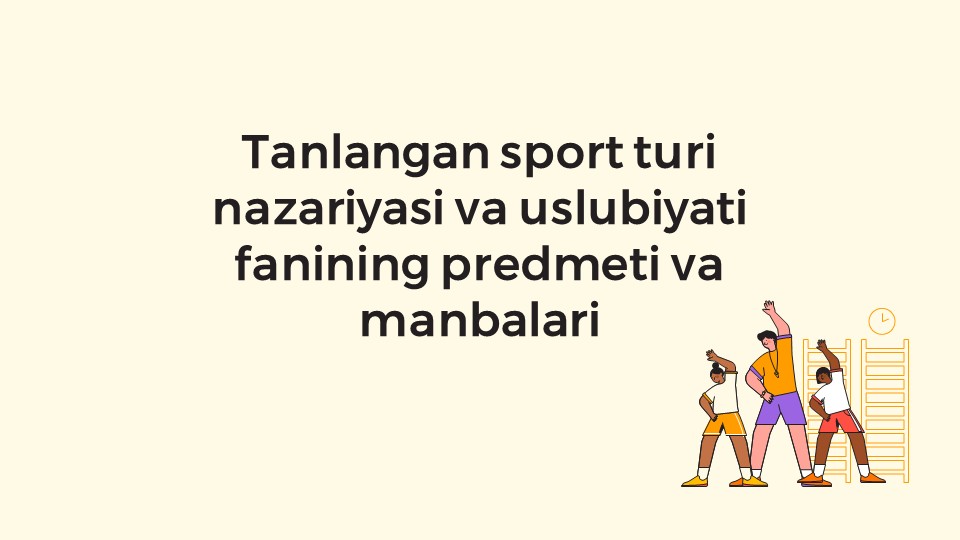 Kurash nazariyasi va uslubiyati fanining predmeti_main Kurash nazariyasi va uslubiyati fanining predmeti