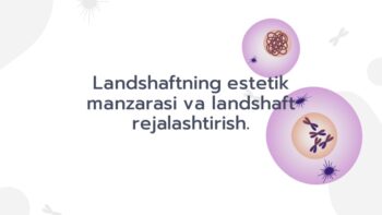 Landshaft rejalashtirishda ekologik yondashuv