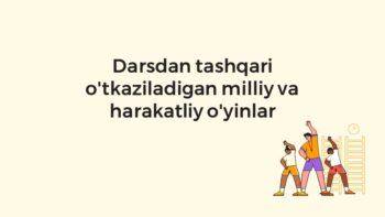 Milliy va harakatli o'yinlar taqdimoti