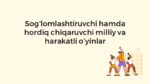 Milliy va harakatli o'yinlarning sog'liq uchun foydalari
