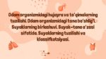Odam organizmi hujayra va to'qimalari tuzilishi