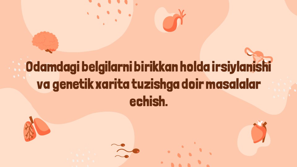 Odamda birikkan irsiylanish va genetik xarita masalalari_main Odamda birikkan irsiylanish va genetik xarita masalalari