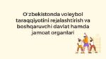 O'zbekistonda voleybol taraqqiyotini rejalashtirish va boshqaruvchi organlar