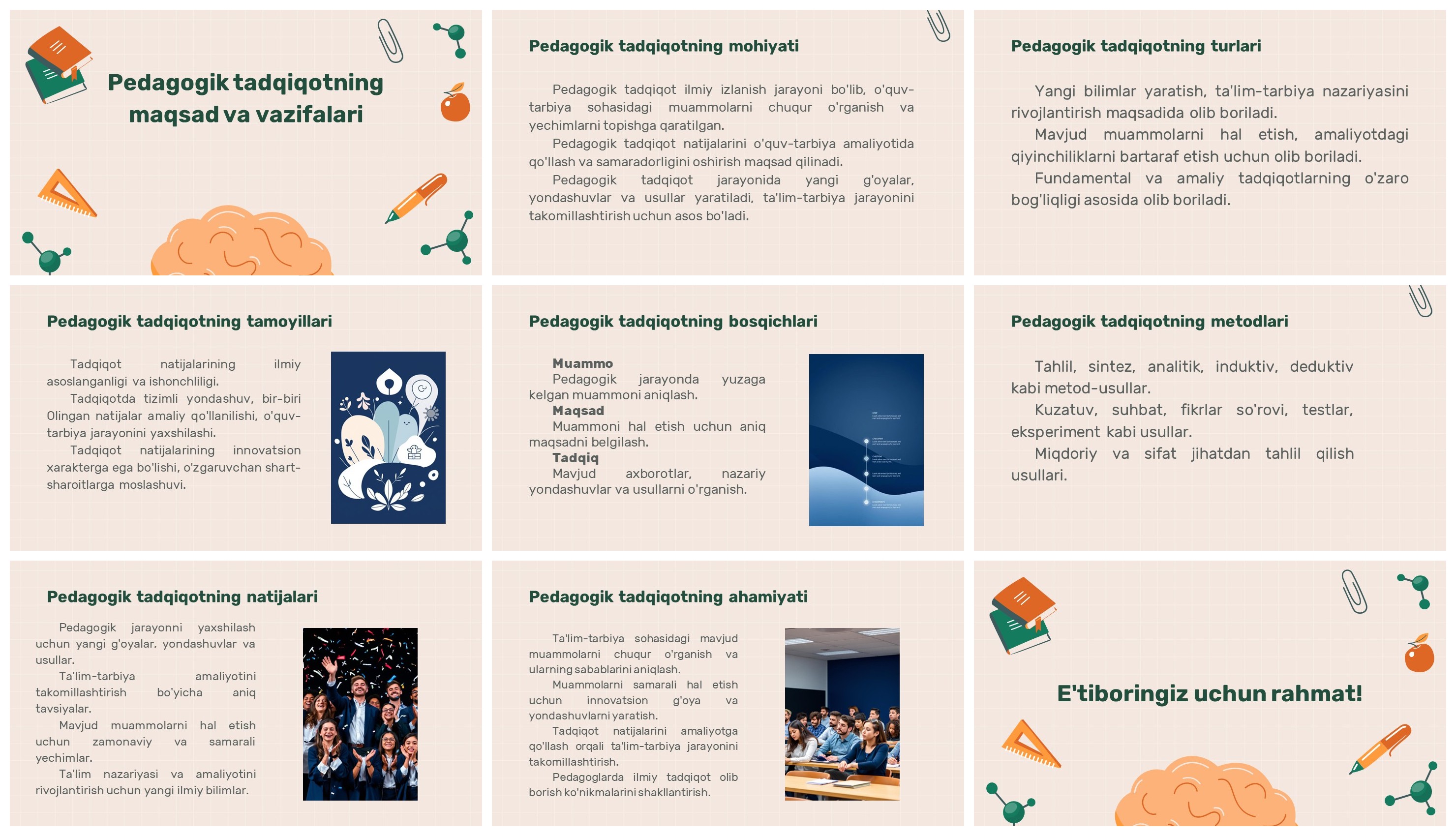 Pedagogik tadqiqot maqsad va vazifalari