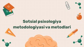 Sotsial psixologiya metodologiyasi va metodlari