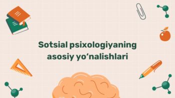 Sotsial psixologiyaning asosiy yo'nalishlari