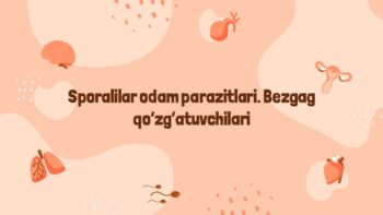 Sporalilar odam parazitlari. Bezgag qo’zg’atuvchilari