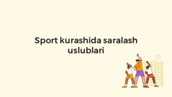 Sport kurashida saralash uslublari