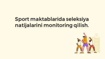Sport maktablarida seleksiya monitoringi