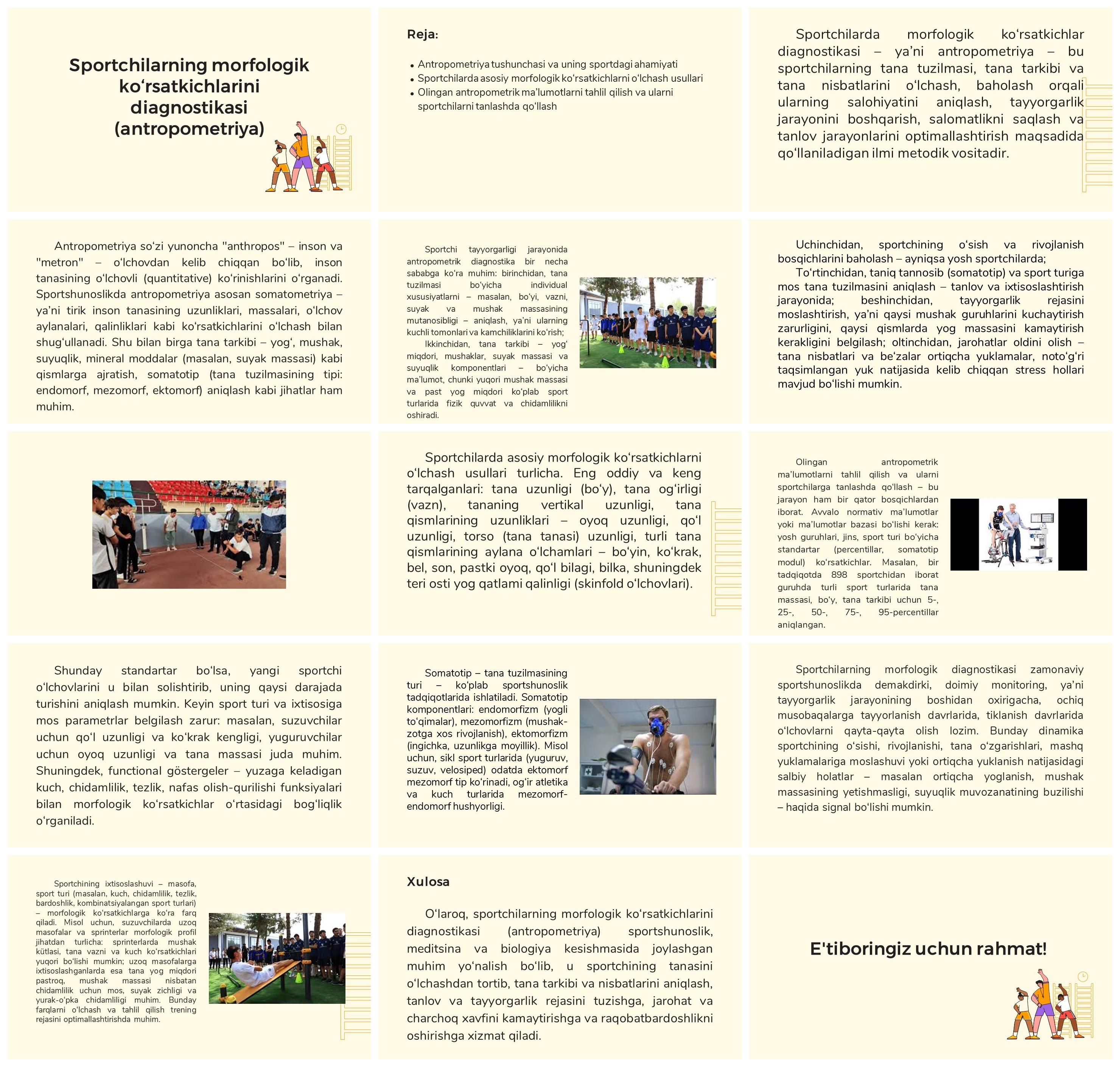 Sportchilarda antropometrik diagnostika usullari