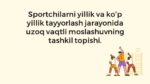 Sportchilarni uzoq vaqtli moslashuv tayyorlash