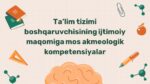 Ta’lim boshqaruvchisi akmeologik kompetensiyalari_main