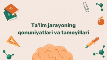 Ta'lim prinsiplari va qonuniyatlari