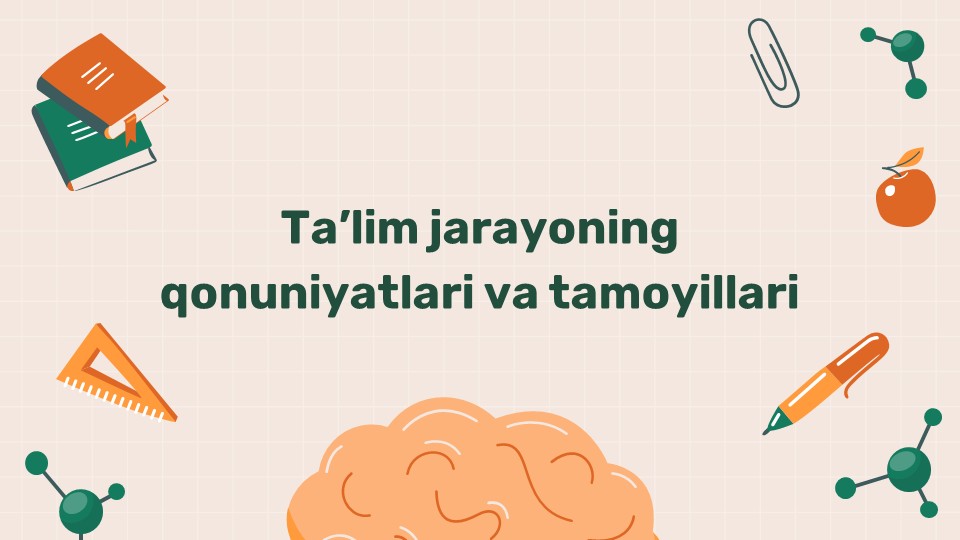 Ta'lim prinsiplari va qonuniyatlari_main Ta'lim prinsiplari va qonuniyatlari