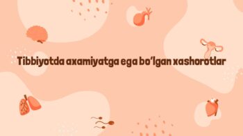 Tibbiy ahamiyatga ega hasharotlar vektorlik roli