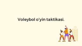 Voleybol o‘yin taktikasi hujum va himoya