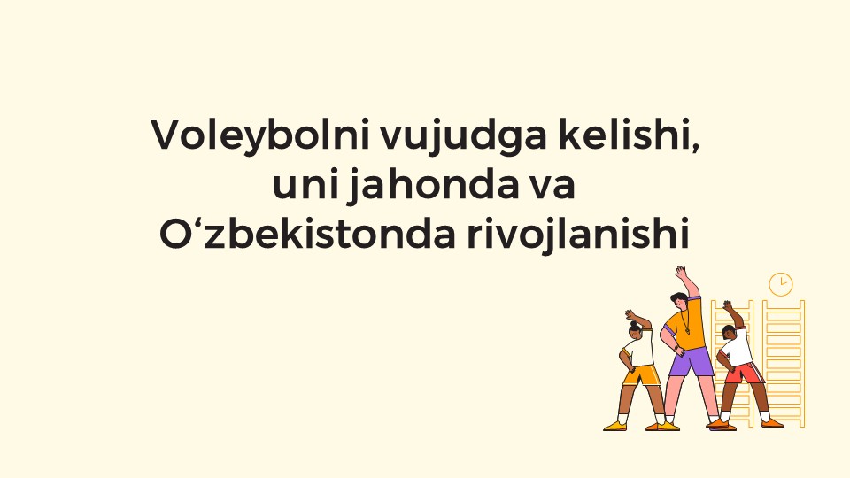 Voleybolning vujudga kelishi va rivojlanishi_main Voleybolning vujudga kelishi va rivojlanishi