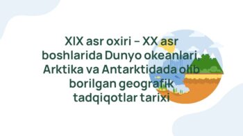 XIX-XX asr boshlarida okean, Arktika va Antarktida tadqiqotlari
