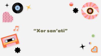Xor san'ati ta'limiy maqsadlari