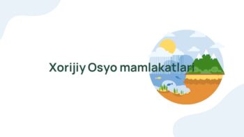 Xorijiy Osiyo mamlakatlari geografiyasi