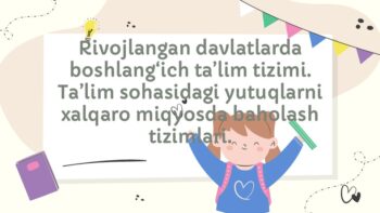 Yaponiya boshlang'ich ta'lim tizimi va baholash