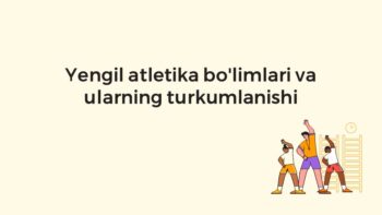 Yengil atletika bo'limlari va turkumlanishi